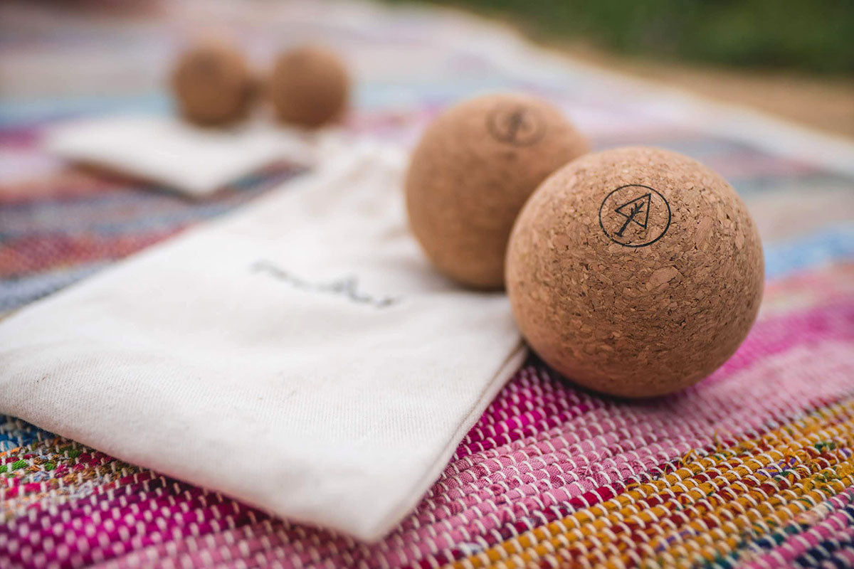 Rawlogy Lightweight Cork Massage Balls Trigger Point Backpacking Thru Hiking Travel