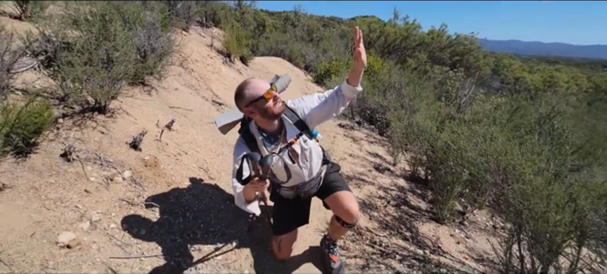 hiking backpack umbrella