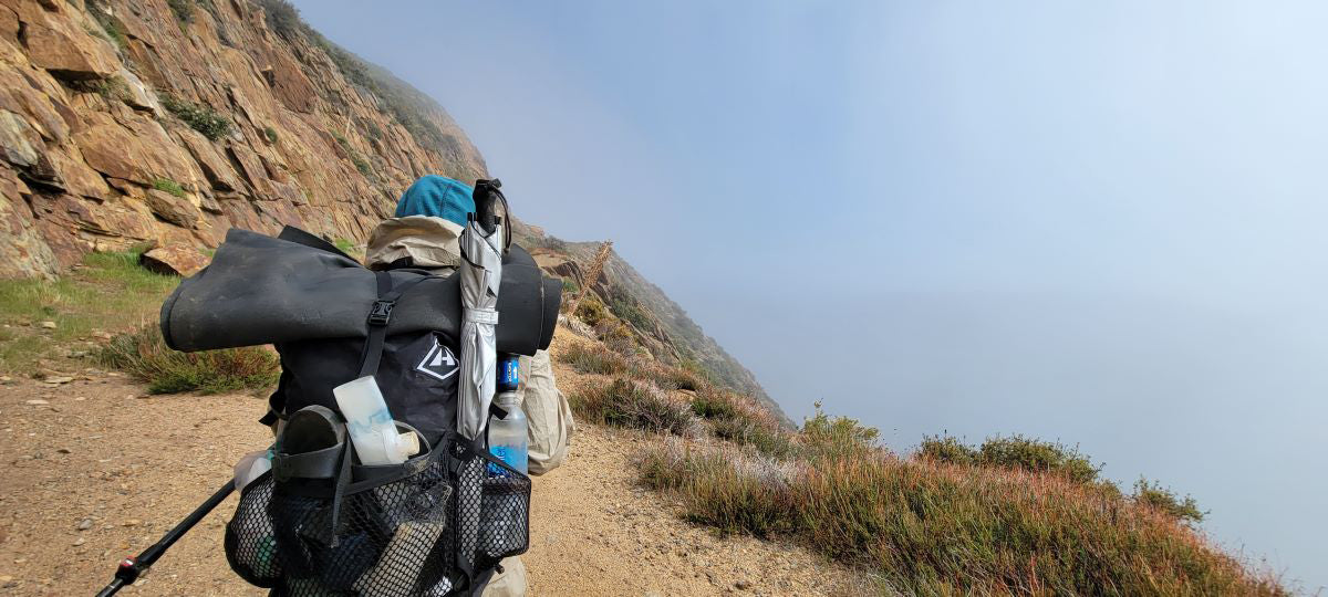 hiking backpack umbrella