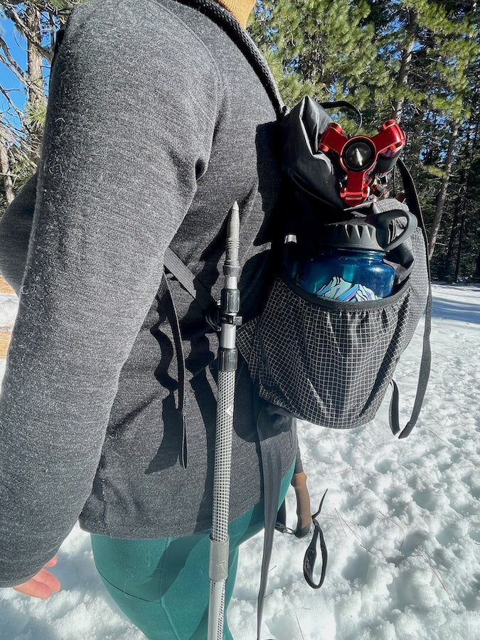 Stick Stashers Magent Attach Trekking Poles to Backpack Simple Easy GGG Garage Grown Gear