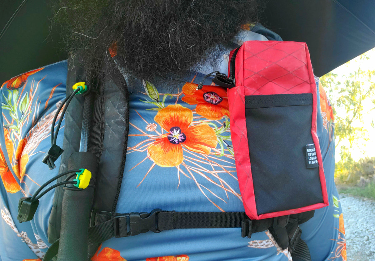 WEBO Shoulder Pouch for Phone Backpack Shoulder Strap Pocket Backpacking Hiking GGG Garage Grown Gear