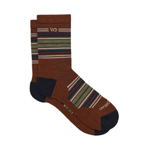 Men's Multi Stripe Cushioned Micro Crew Socks by WIDE OPEN® Socks