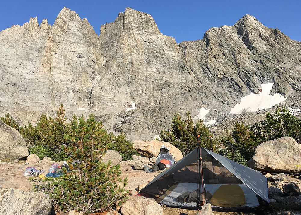 Hyperlite shelter in the wind river range