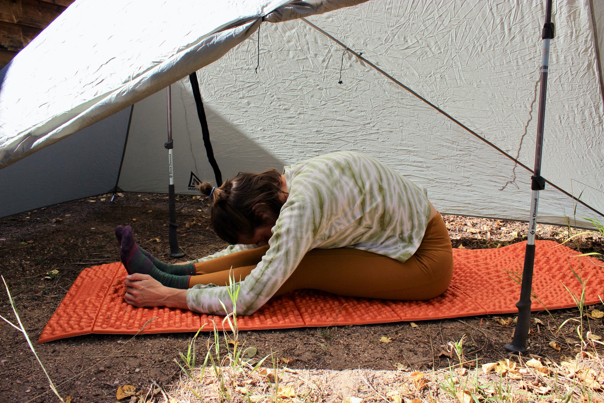 Yoga Poses for Your Tent Ultralight Backpacking Thru-Hiking GGG Garage Grown Gear