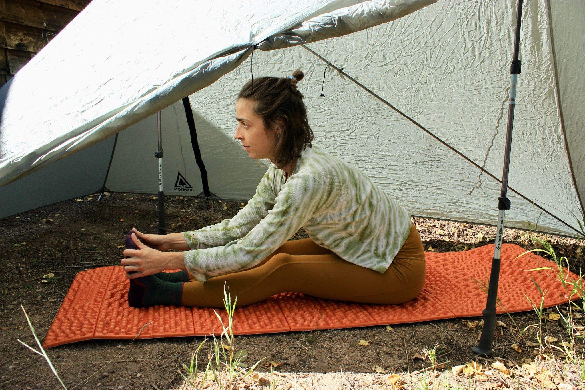 Yoga Poses for Your Tent Ultralight Backpacking Thru-Hiking GGG Garage Grown Gear