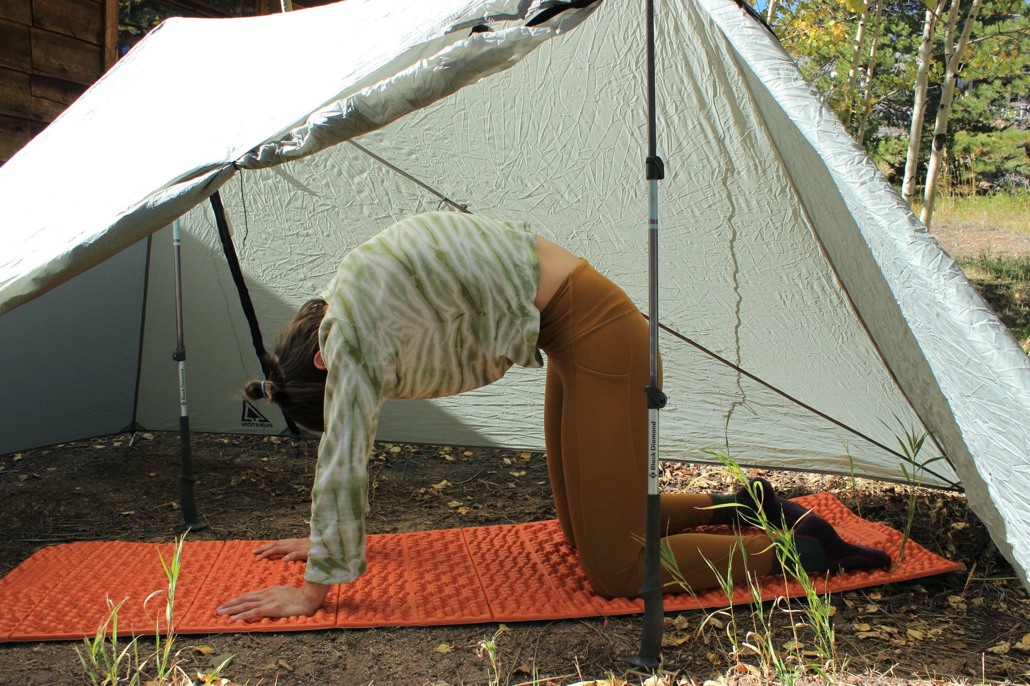 Yoga Poses for Your Tent Ultralight Backpacking Thru-Hiking GGG Garage Grown Gear