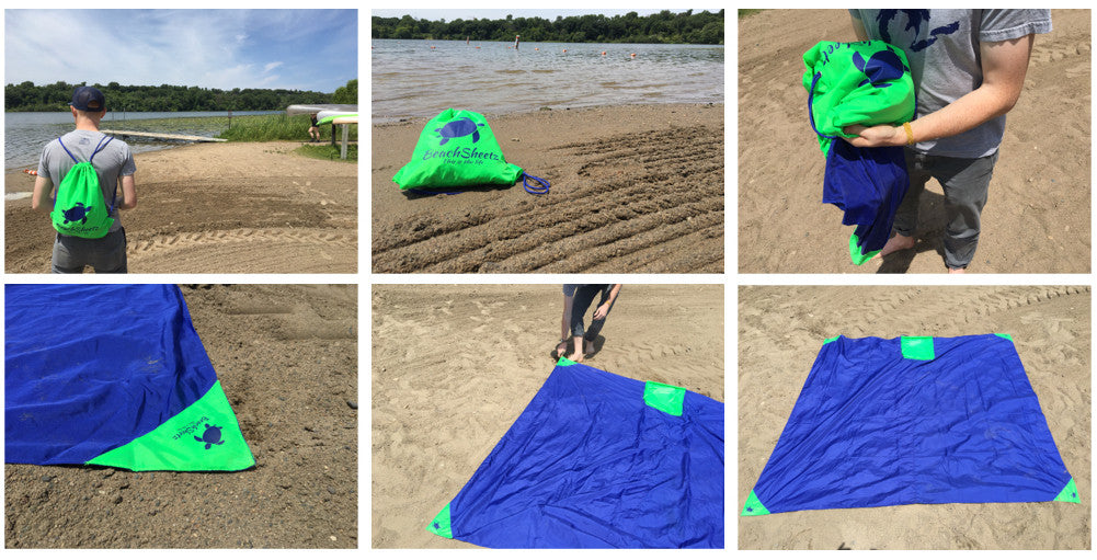 weighted beach blanket