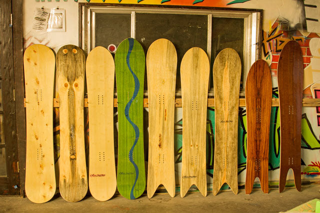 Kaap over het algemeen ei Mikey Franco's custom, eco snowboards use local wood, old school desig –  Garage Grown Gear