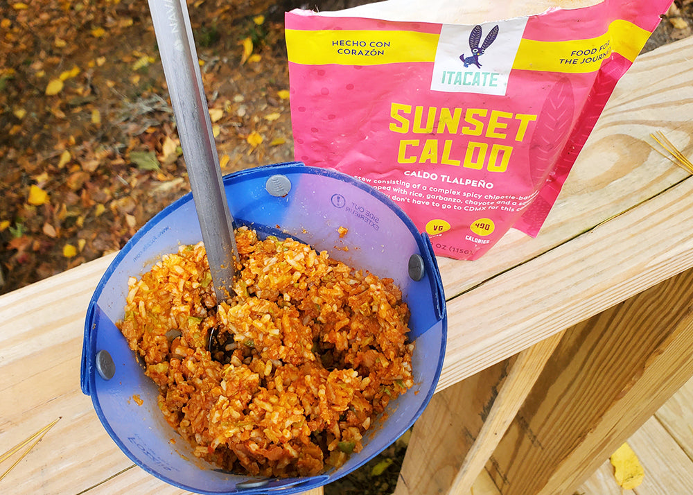 Itacate Sunset Caldo dehydrated backpacking meals