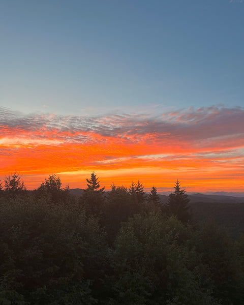 sunrise on the Appalachian Trail