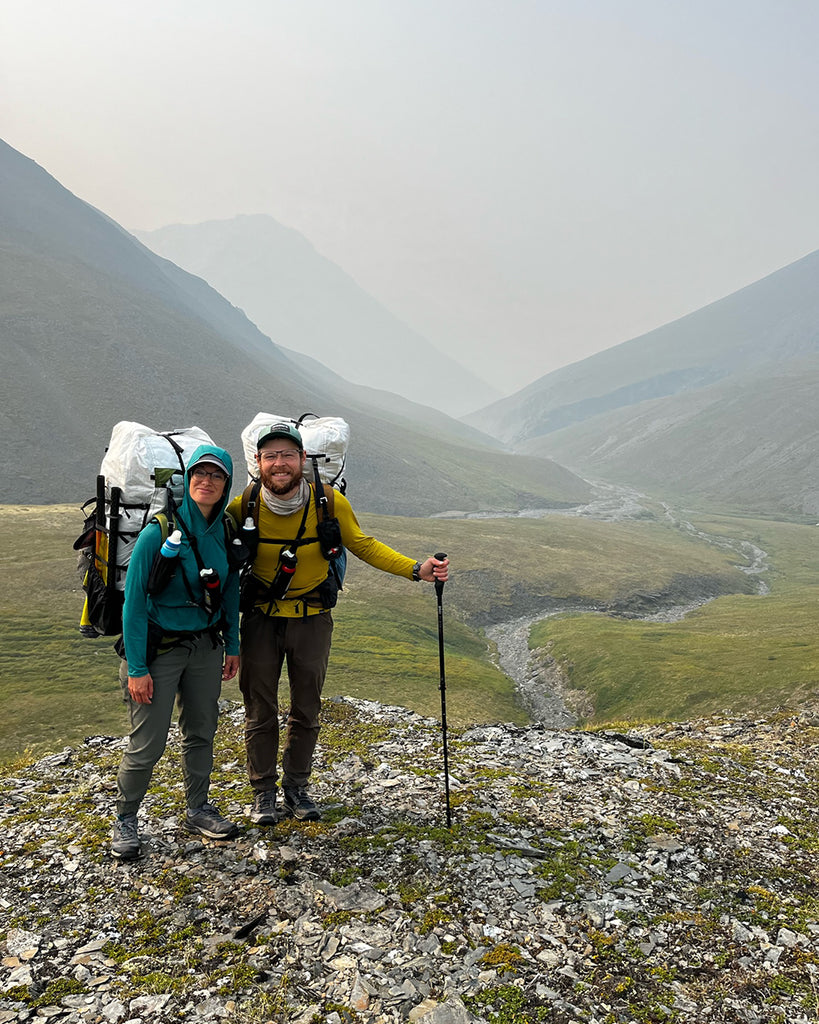 superior wilderness designs founders testing their packs in the mountains