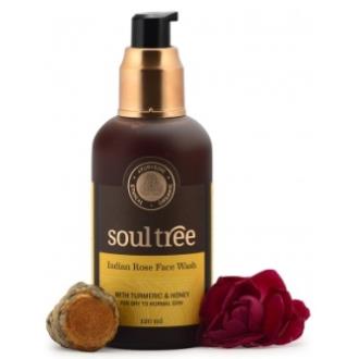 GEL LIMPIADOR FACIAL rosas y curcuma 120ml. Ayurveda - SOULTREE