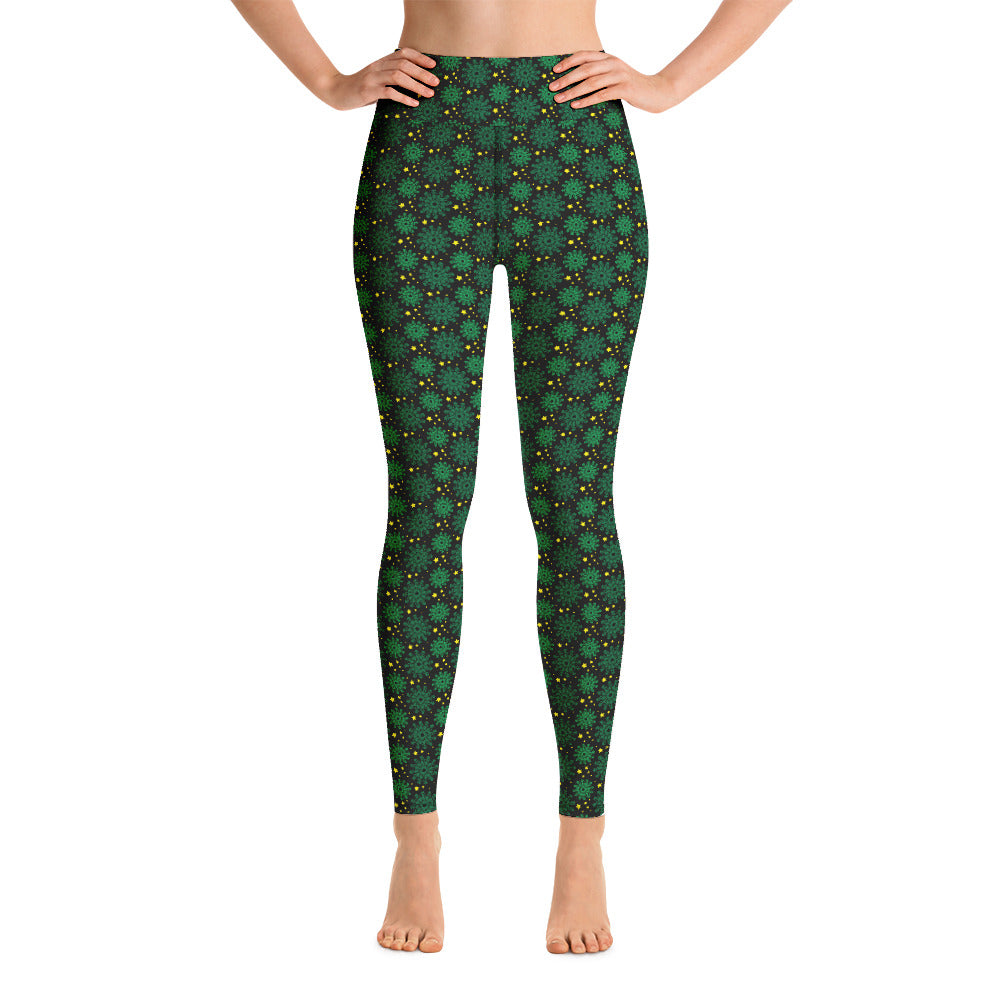patterned yoga leggings