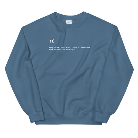 Blue Screen of Death Unisex Sweatshirts