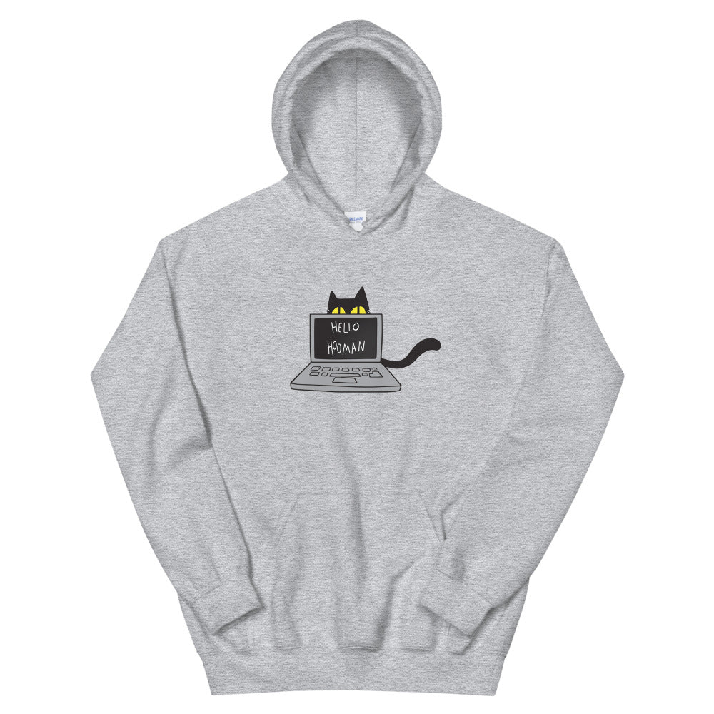 cat work hoodie