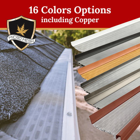 micromesh gutter guards color options