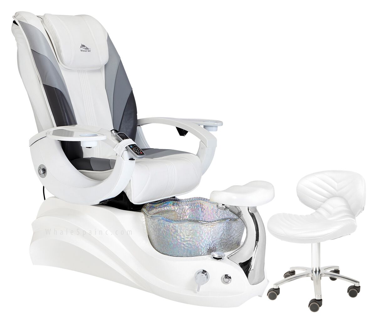 Whale Spa - Alden Crystal Pedicure Spa Chair