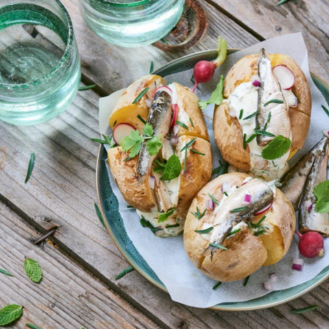 recette Pommes de terre farcies aux sardines - Good marché