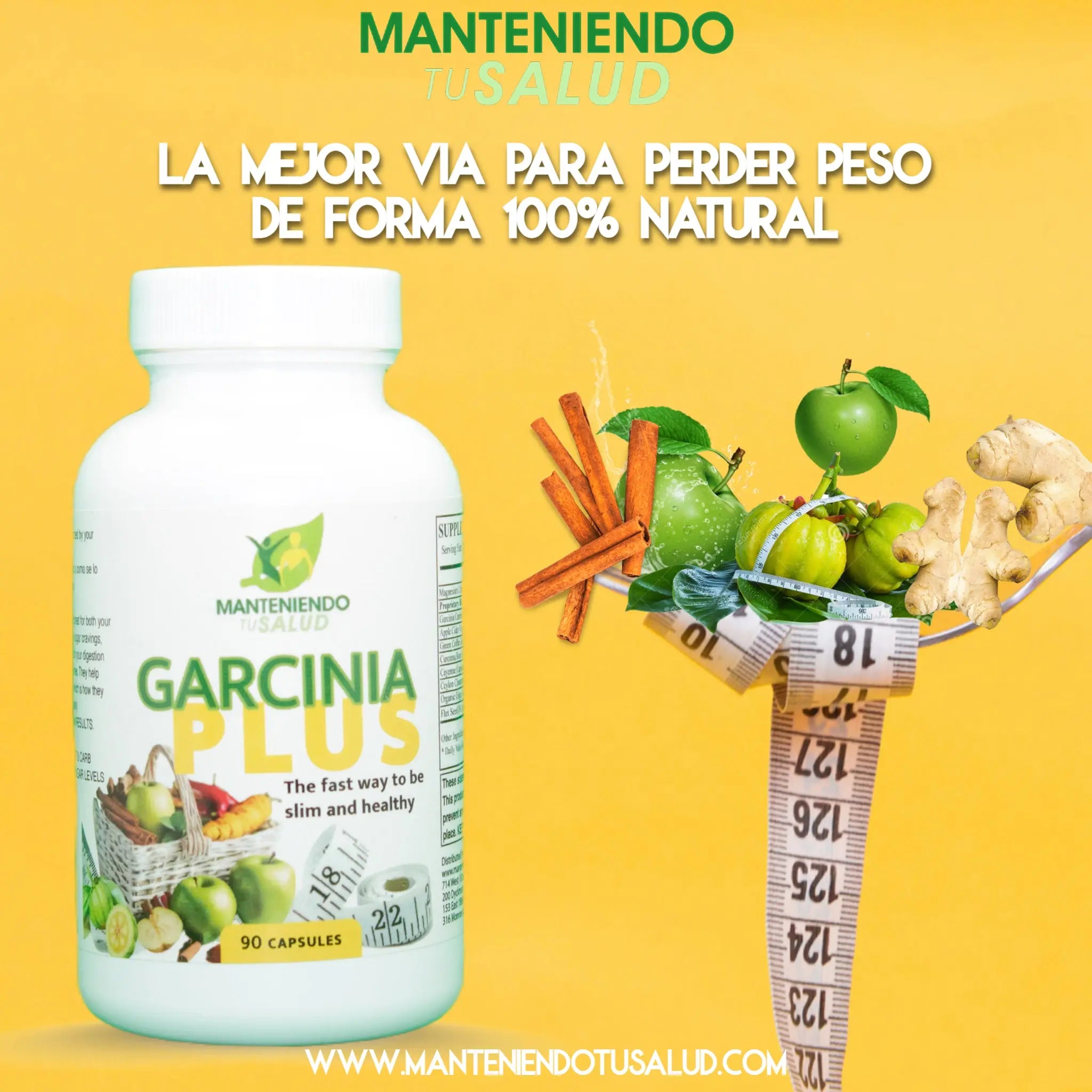 Garcinia Plus, 90 Capsules Manteniendo Tu Salud