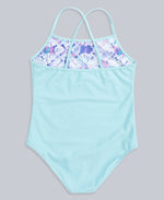 Vacation Kids Reversible Recycled Swimsuit - Pale Blue