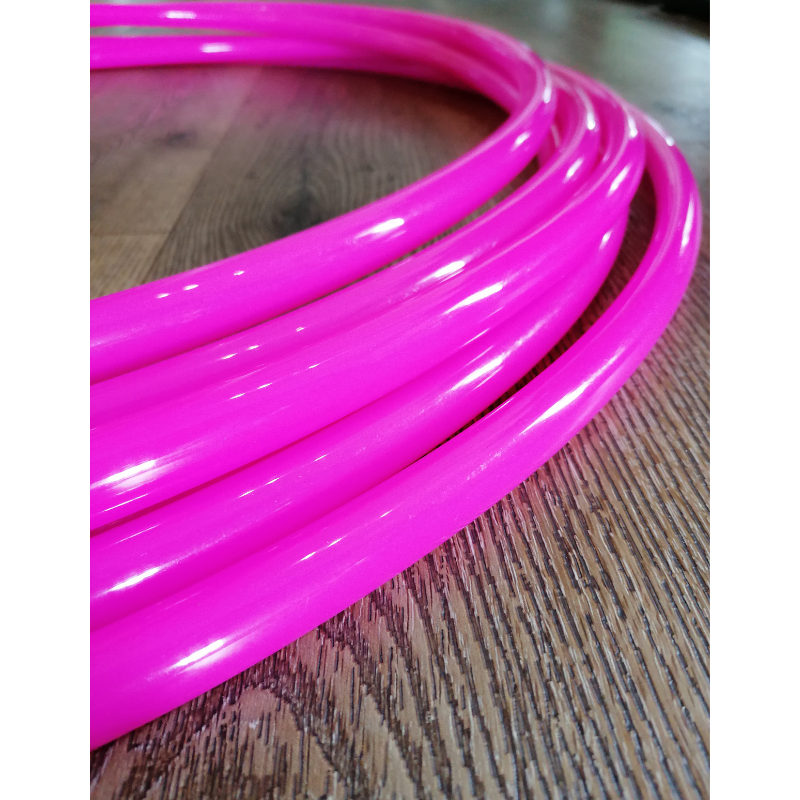 Glossy UV Nuclear Pink Polypro Hoepel 19MM