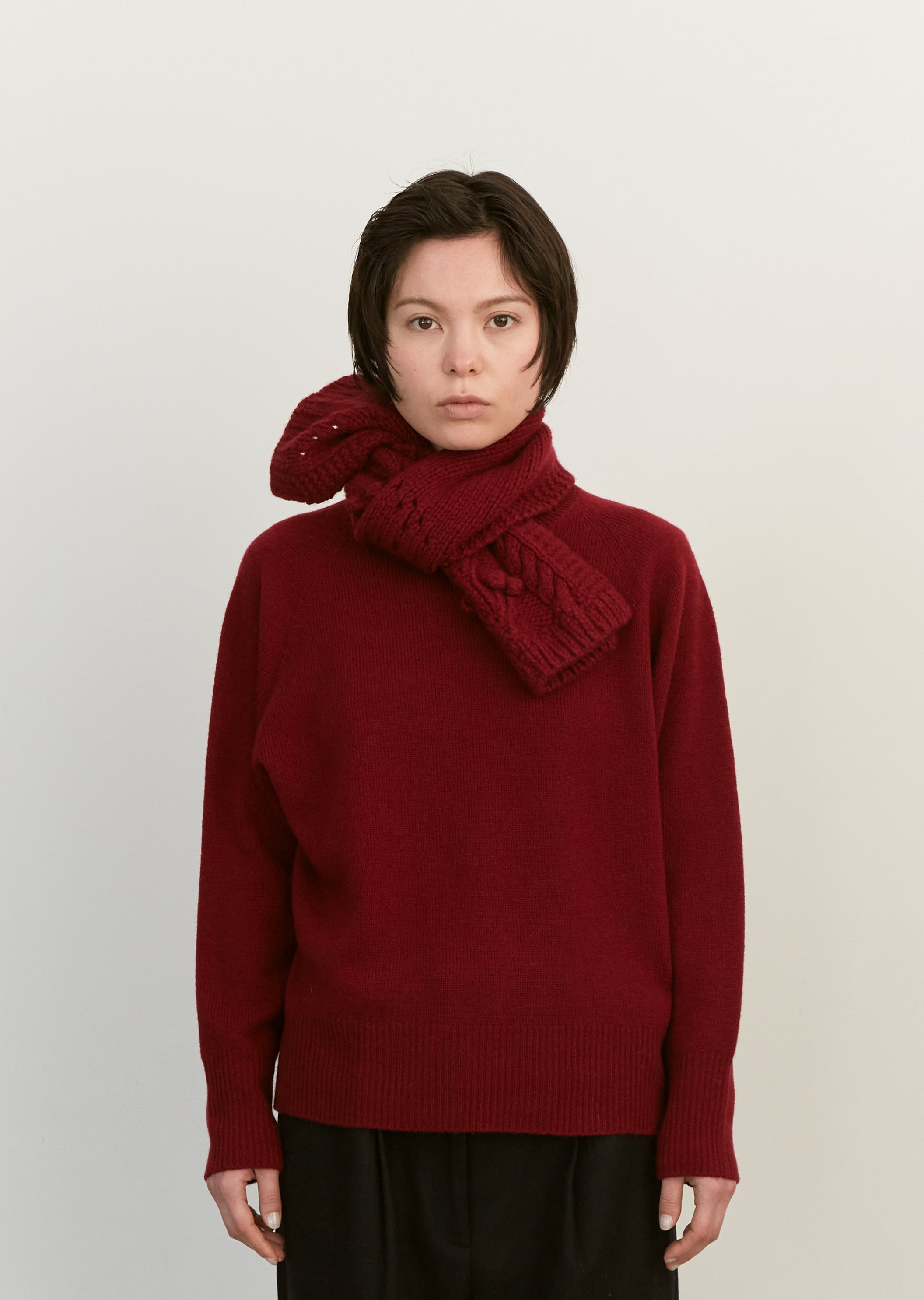 Wool Cashmere Silk Jacquard Knit – SUTOOH