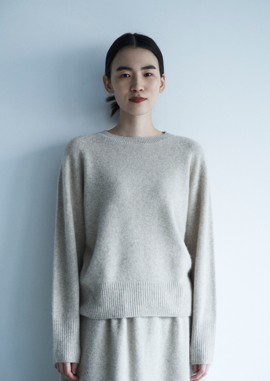 SUTOOH Wool Cashmere Silk Jacquard Knit - ニット/セーター