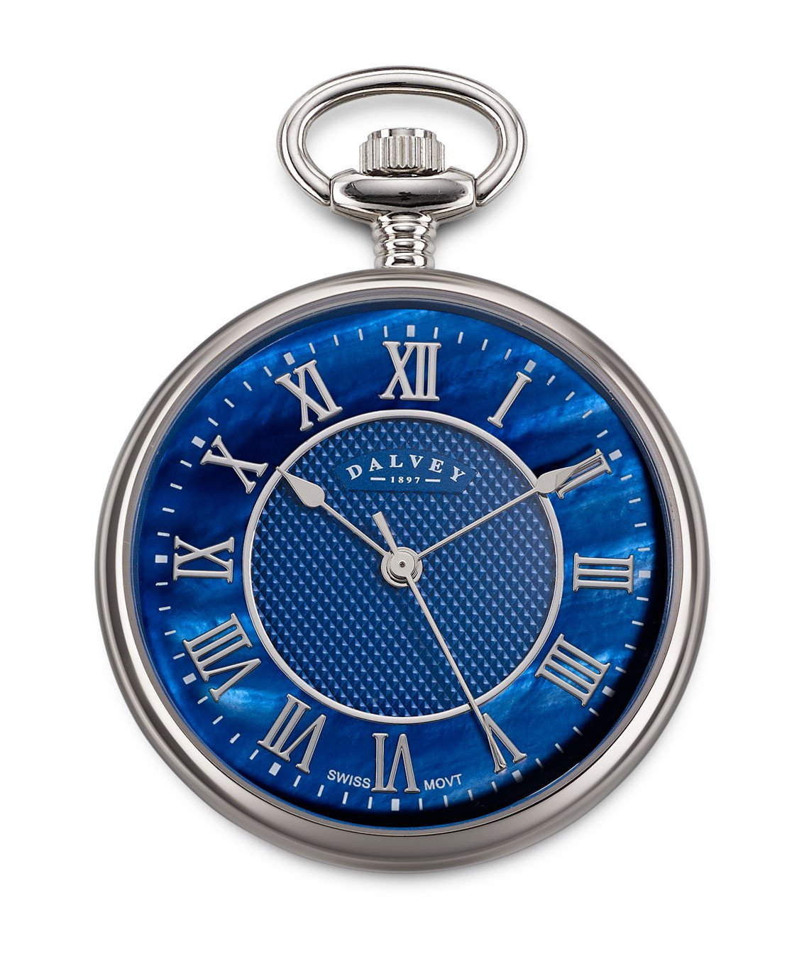 blue face pocket watch