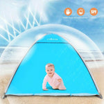 TIYASTUN Beach Tent Sun Shelter Beach Shade Tent Beach Canopy Pop Up Tent for Beach with UV Protection for 1-3 Person Upgraded Folding System