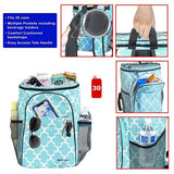 dbest products Ultra Compact Cooler Smart Cart Backpack Insulated Beach Bag Picnic Hiking Camping Leakproof Lunch Box for Women, Moroccan Tile