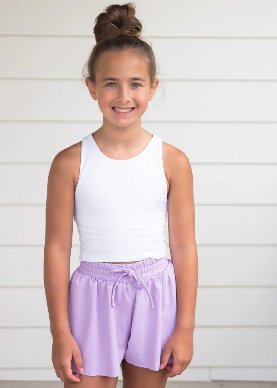 TWEEN Lavender Butterfly Shorts