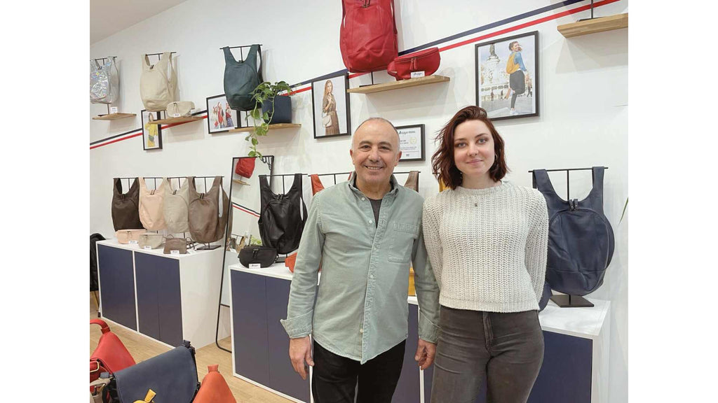 Photo de la boutique Arsayo avec Michel Ohayon et Anaïs Roger