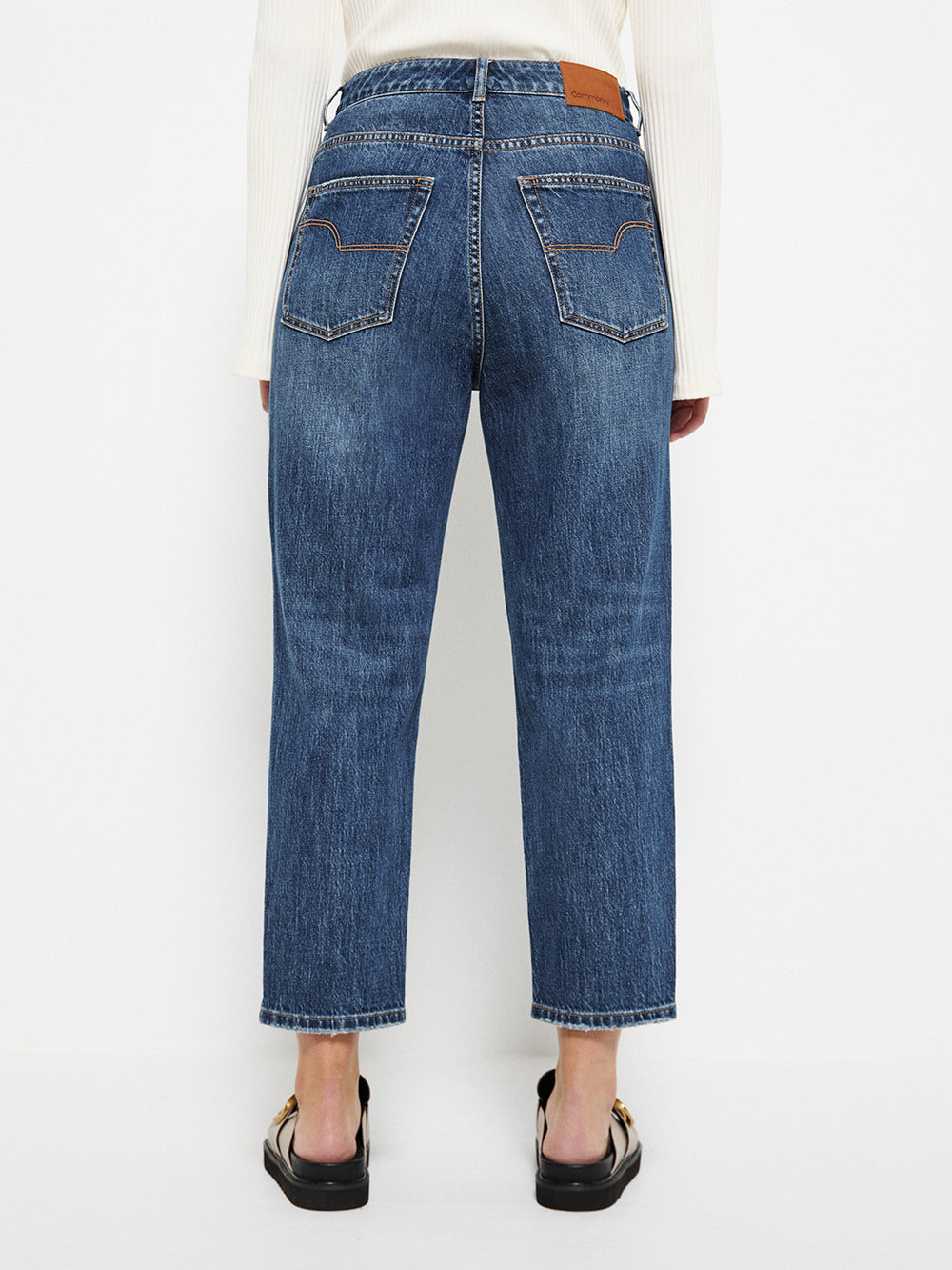 The High Rise Crop Girlfriend Jean