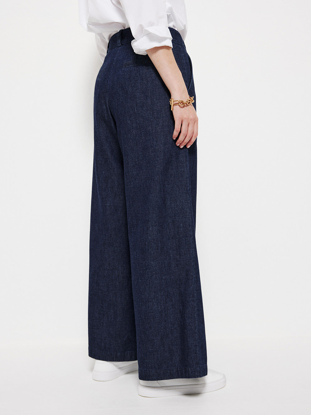 The Wide Leg Indigo Pant