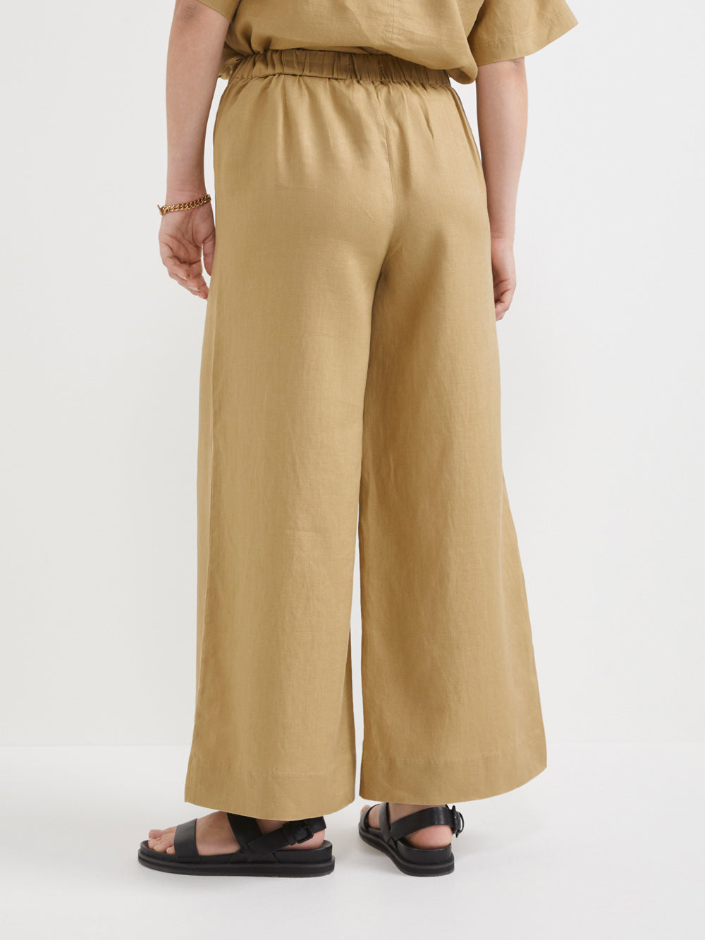 The Flat Front Linen Pant