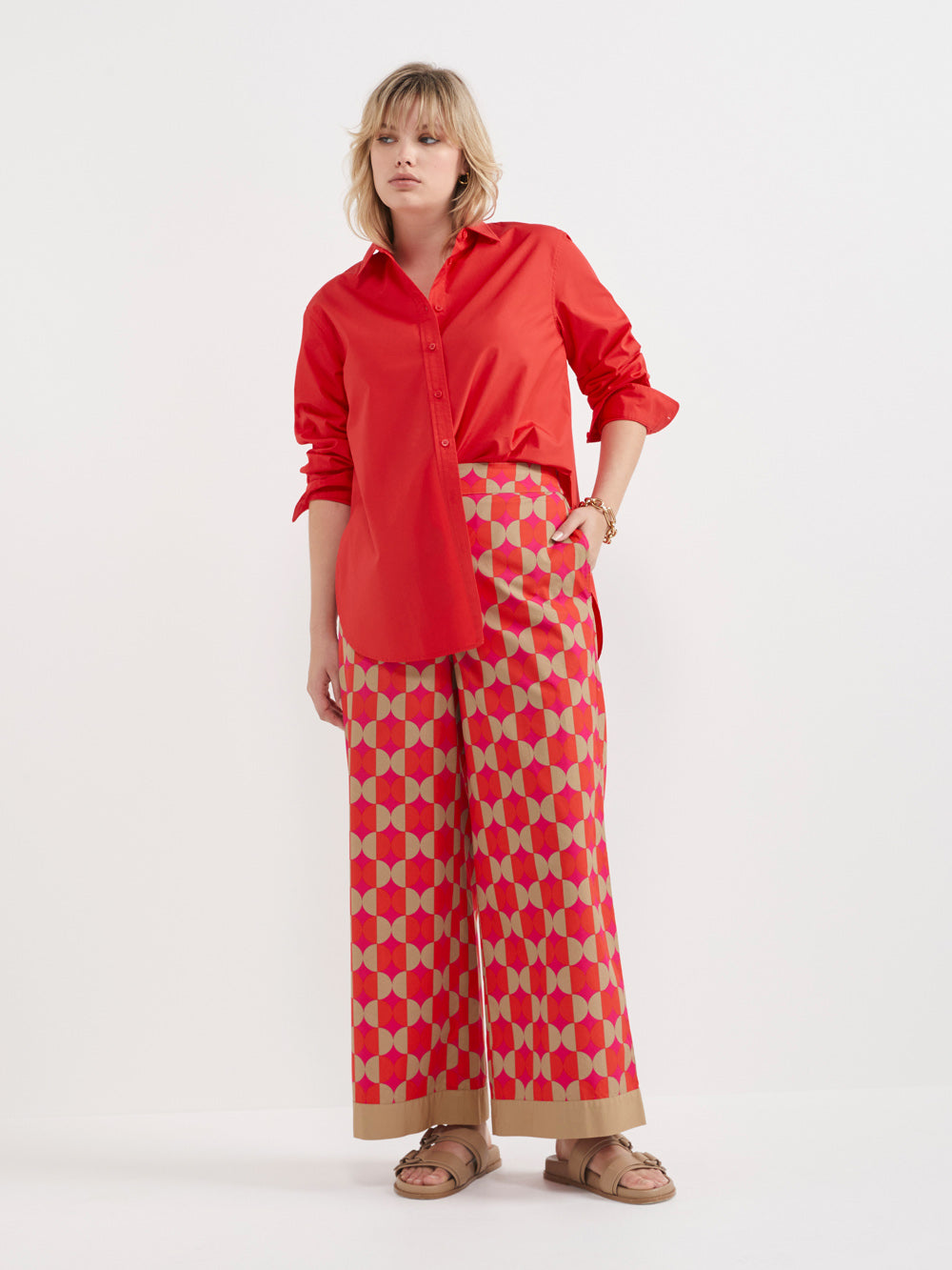 The Poplin Print Pant