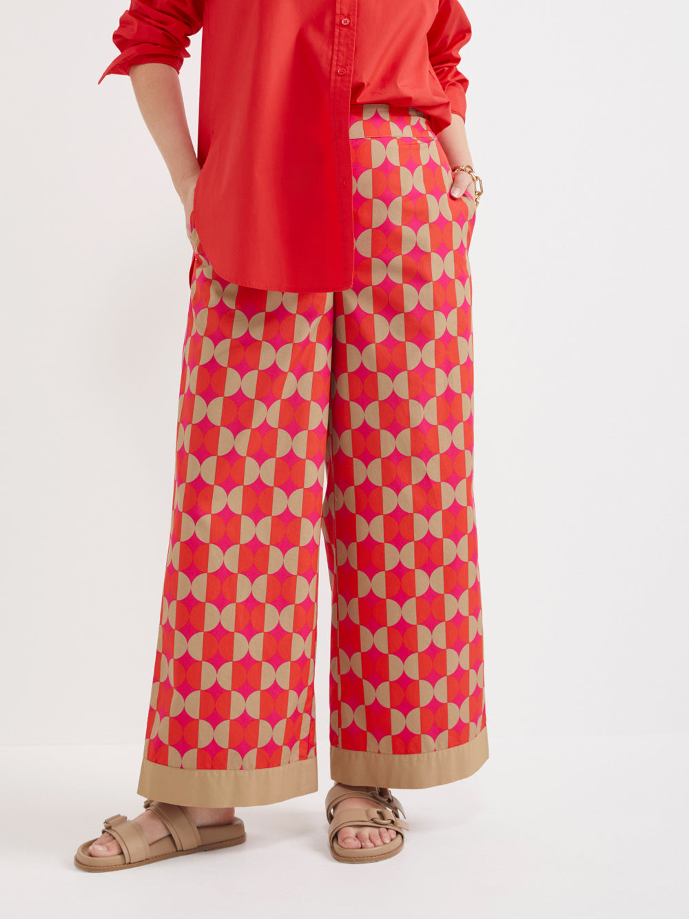 The Poplin Print Pant