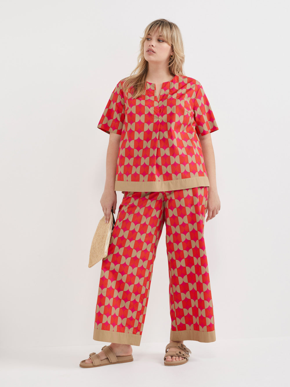 The Poplin Print Pant