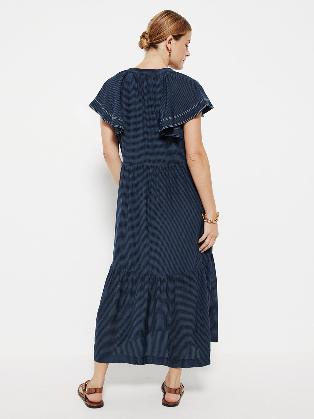 The Soft Contrast Stitch Dress