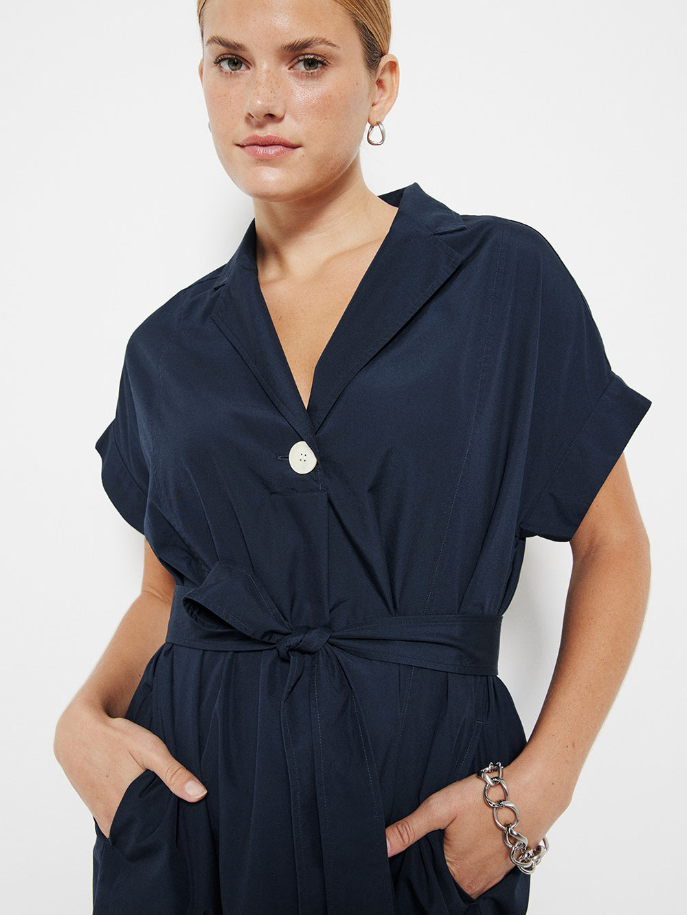 The Poplin Wrap Shirt Dress