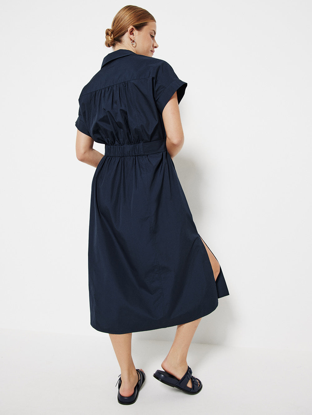 The Poplin Wrap Shirt Dress