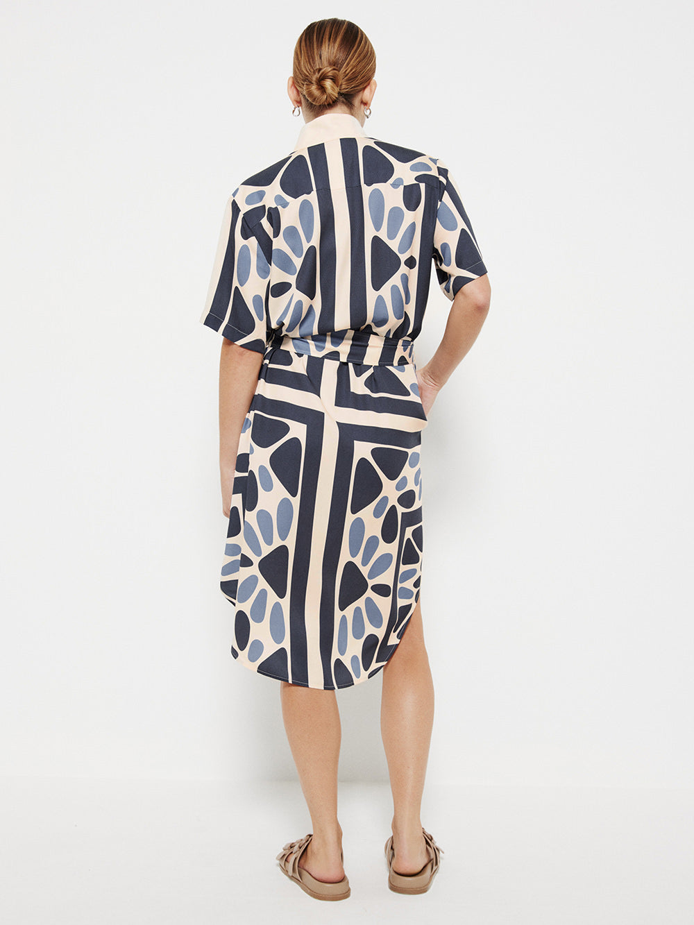 The Silky Print A-Line Dress