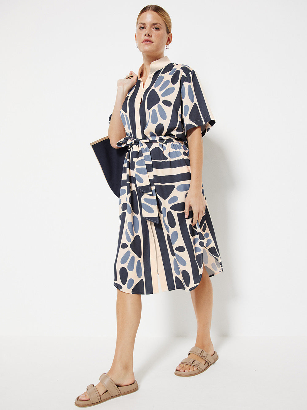 The Silky Print A-Line Dress