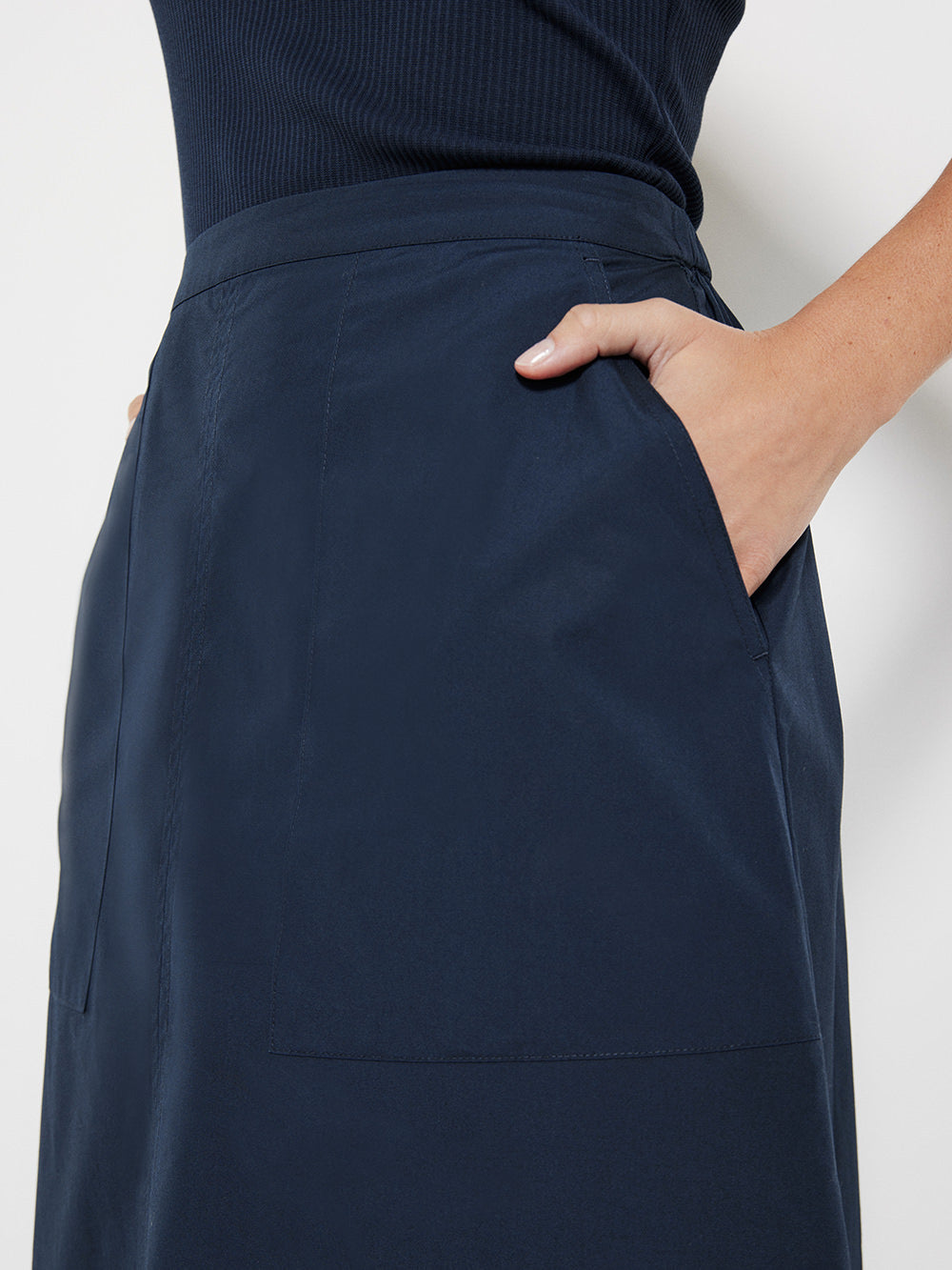 The Cotton Poplin A-Line Skirt