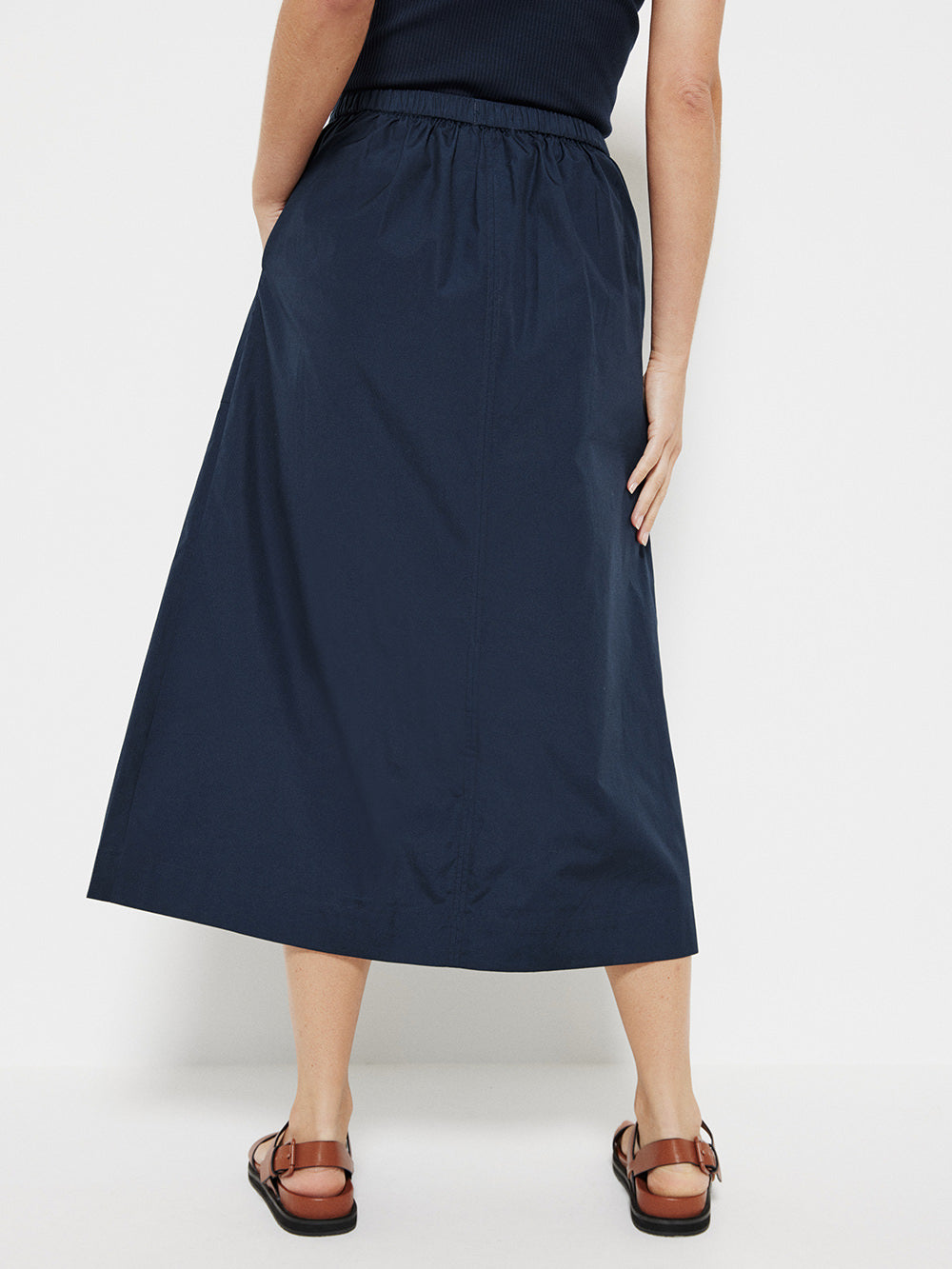 The Cotton Poplin A-Line Skirt