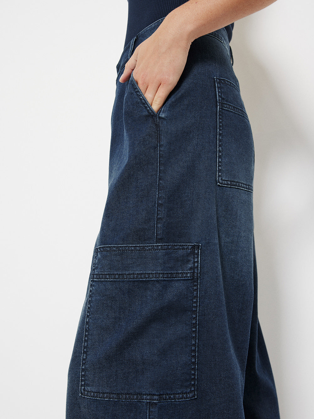 The Soft Denim Cargo Pant