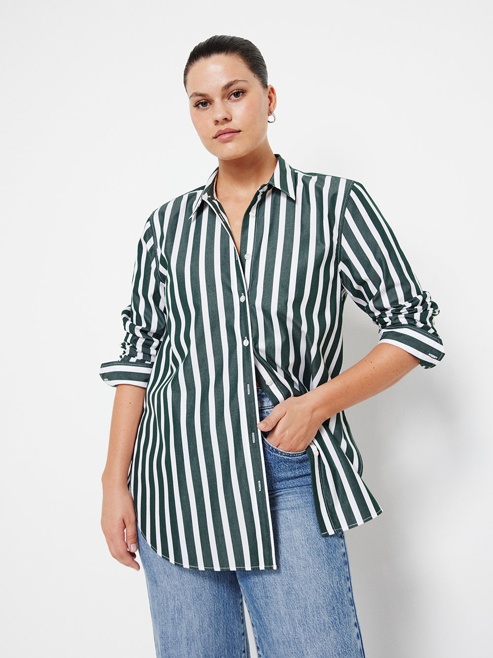 The Common Standard Poplin Stripe Shirt