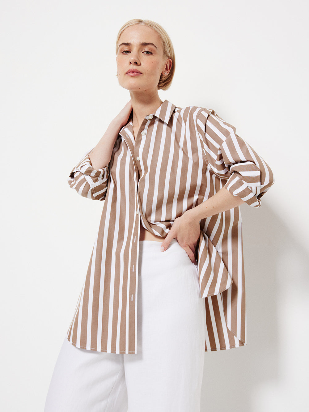 The Common Standard Poplin Stripe Shirt