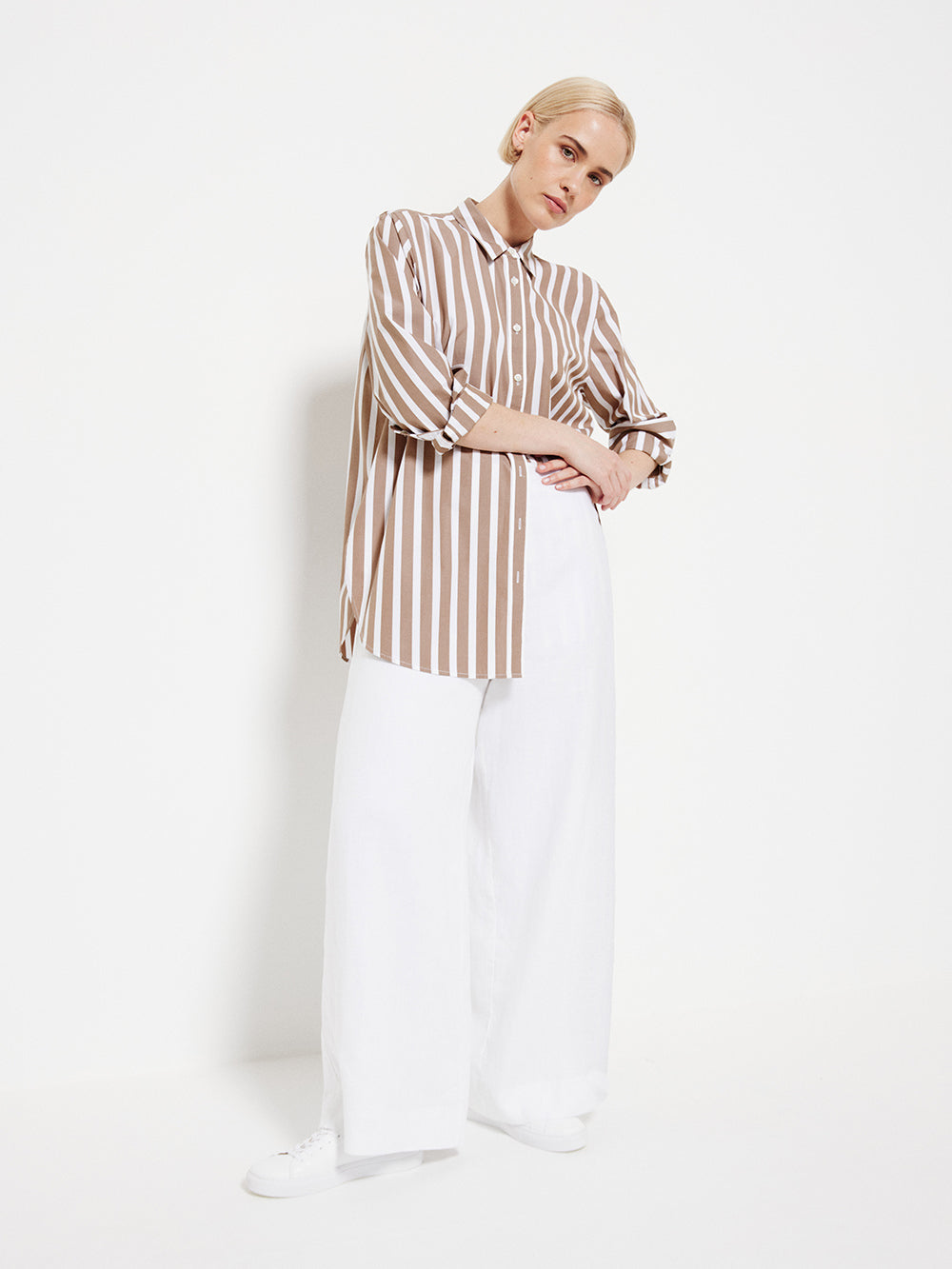 The Common Standard Poplin Stripe Shirt