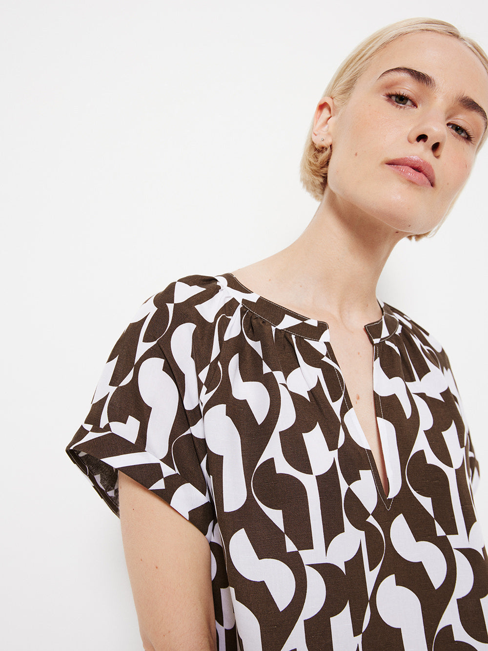 The Short Sleeve Print Top